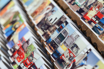 Line of cups on the market