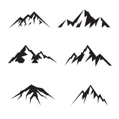 mountain vector template logo