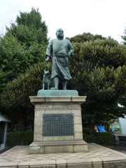 Obraz premium 上野公園の西郷隆盛像