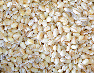 Heap of pearl barley
