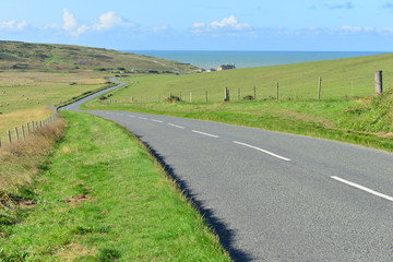Fototapeta na wymiar A country lane in East Sussex. 