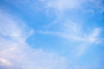 Naklejka na ściany i meble blue sky with clouds nature abstract background