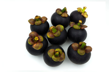 The purple mangosteen (Garcinia mangostana)