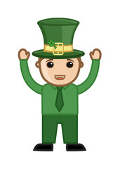Happy Kid Leprechaun