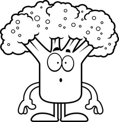 Surprised Cartoon Broccoli