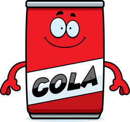 Happy Cartoon Cola Can