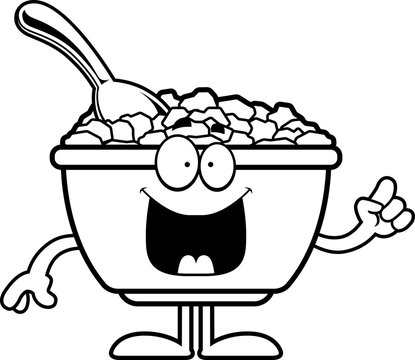 corn flakes clipart black and white school