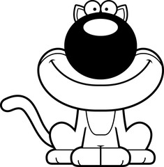 Smiling Cartoon Cat