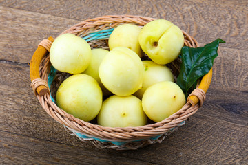 Nectarines in the bowl