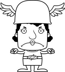 Cartoon Angry Hermes Woman