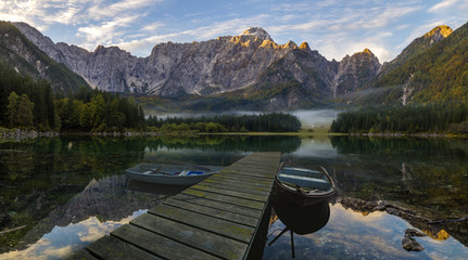 Mountain lake in the Julian Alps in Italy © Mike Mareen
