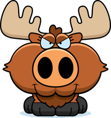 Obraz premium Cartoon Sly Moose