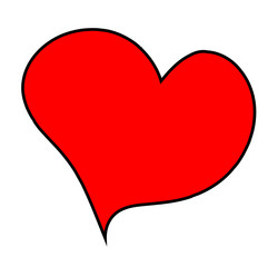 Valentine Heart Shape clip-art vector