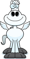 Smiling Cartoon Pegasus