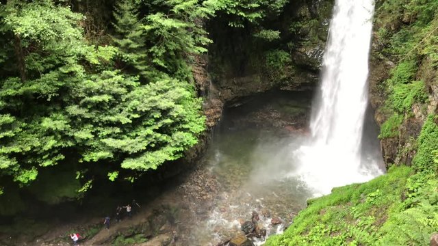 Palovit waterfall in rize turkey