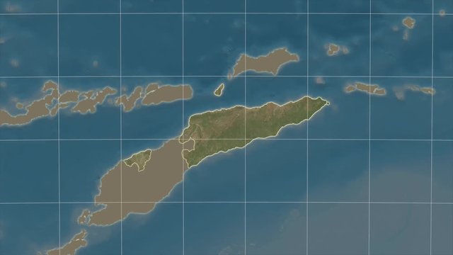 East Timor and neighborhood. Satellite