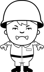 Angry Soldier Boy
