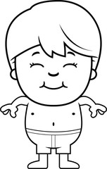 Boy in Swimsuit