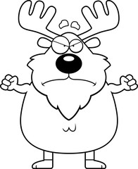 Angry Cartoon Moose