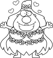 Cartoon Mother Nature Hug