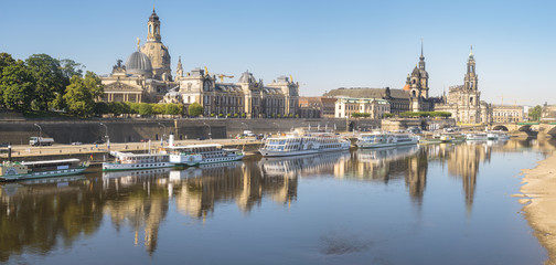 Fototapeta na wymiar Panorama of Dresden, Saxony, Germany