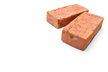 Two solid bricks -Clipping Path