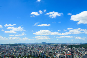 The skies of Seoul