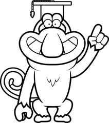 Cartoon Proboscis Professor