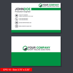Modern simple business card
