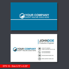 Modern simple business card