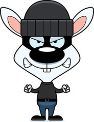 Cartoon Angry Thief Bunny