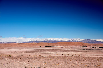 Fototapeta na wymiar Desert landscape, Atlas Mountains, Morocco