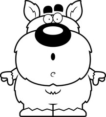 Surprised Cartoon Werewolf