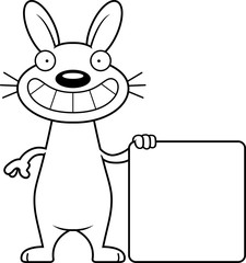 Cartoon Rabbit Sign