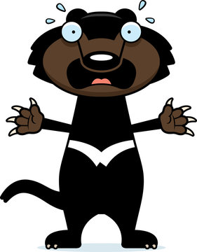 recommend clip art: Scared Cartoon Tasmanian Devil