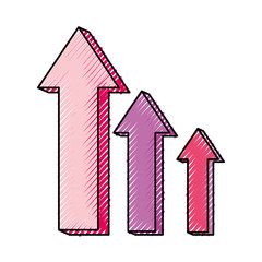 Infographic arrows symbol