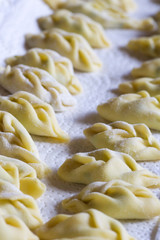 group of handmade italian pasta, tortell