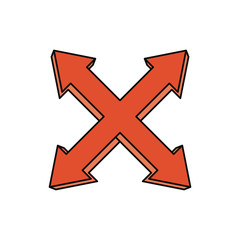 Infographic arrows symbol