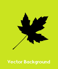 Autumn Leaf Shape Vector Banner