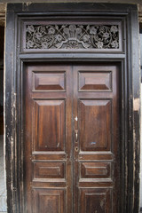 Fototapeta na wymiar Antique Old Door Entrance