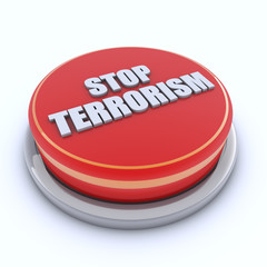 3d rendering. Stop terrorism 3d signal