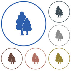 Deciduous forest icon