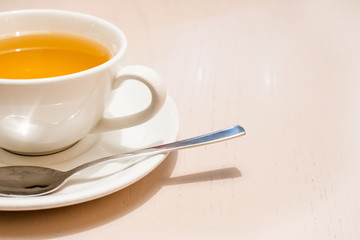 A cup of green tea
