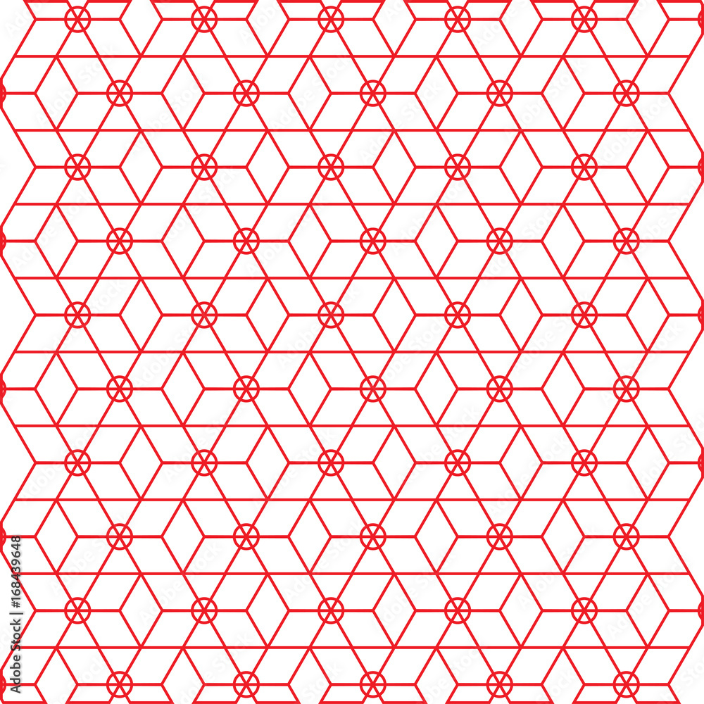 Aufkleber Minimal abstract geometric vector pattern 
