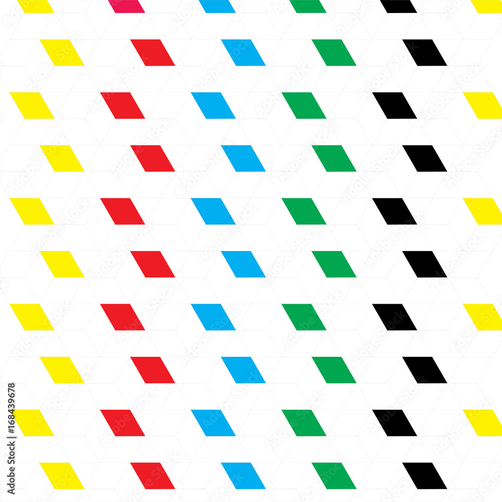 Poster color abstract geometric vector pattern