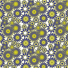 Fototapeta na wymiar Vector floral pattern or wallpaper
