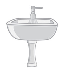 washbasin Sink Design Vector