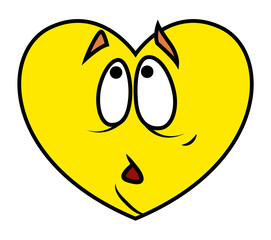 Surprised Cartoon Heart