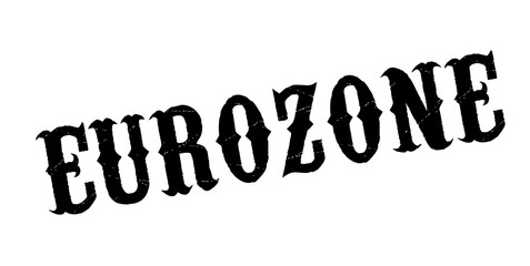 Eurozone rubber stamp. Grunge design with dust scratches. Effects can be easily removed for a clean, crisp look. Color is easily changed.