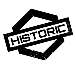 Obraz premium Historic rubber stamp. Grunge design with dust scratches. Effects can be easily removed for a clean, crisp look. Color is easily changed.